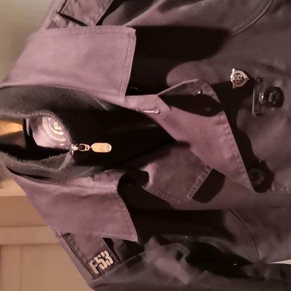 Men's black cotton jacket - Picture 2 of 8